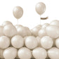 Partywoo White Sand Balloons, 50 Pcs 5 Inch Boho White Balloons, Sand White Balloons For Balloon Garland Balloon Arch As Party Decorations, Birthday Decorations, Baby Shower Decorations, White-F12