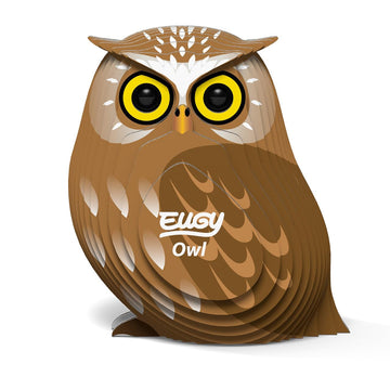 Eugy Owl 3D Puzzle, 24 Piece Eco-Friendly Educational Toy Puzzles For Boys, Girls & Kids Ages 6+