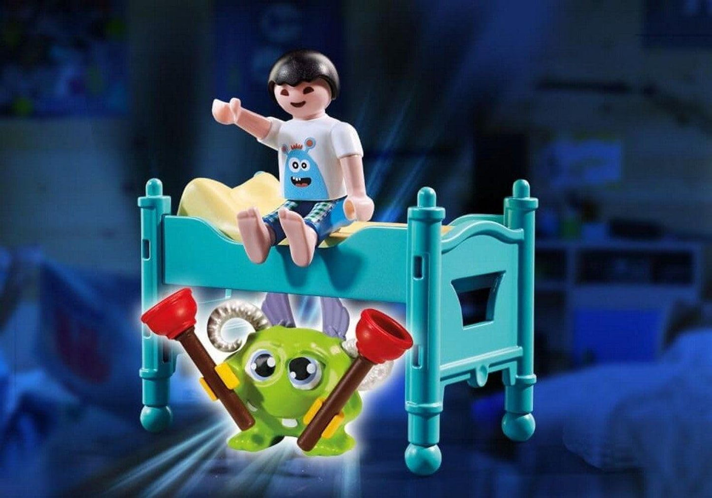 Playmobil Child with Monster Figurine - Multicoloured, One Size, Model 70876, Plastic