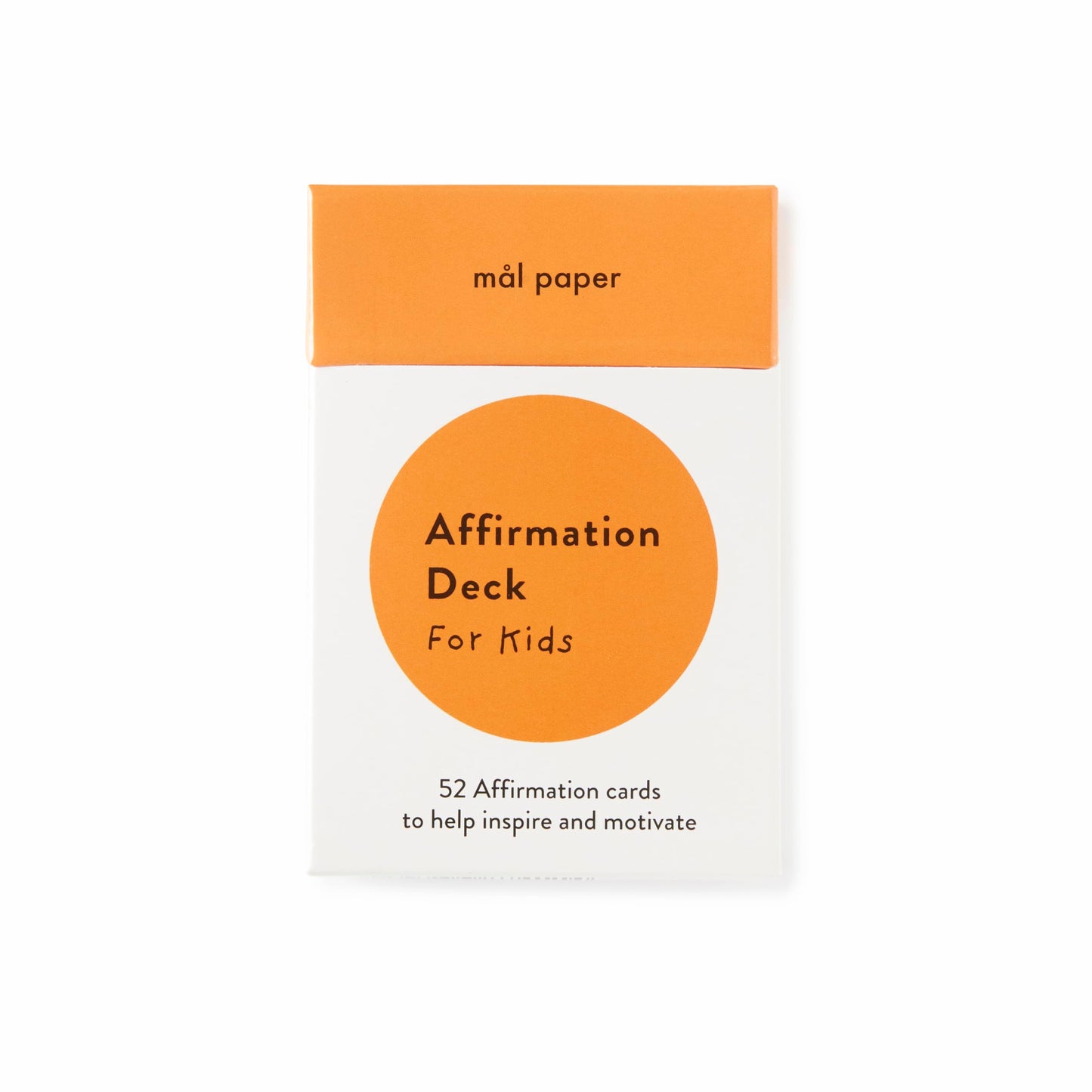 Mal Paper Kids Affirmation Card Deck - 52 Pack | Great For Mindfulness Challenge, Mantras, Meditation Tools, Inspirational Cards