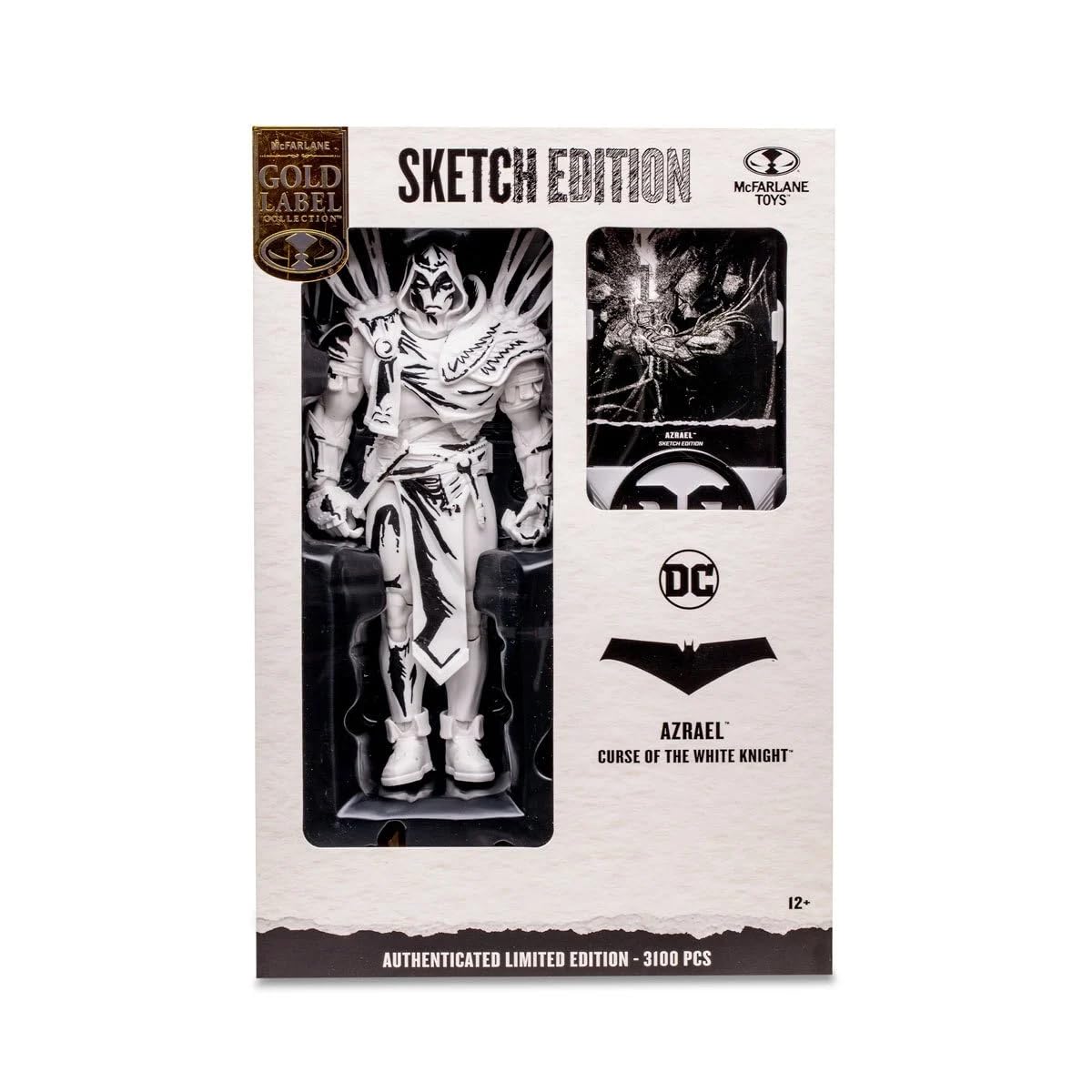 DC Multiverse Azrael Curse of The White Knight Sketch Gold Label 7-Inch Action Figure - Entertainment Earth limited availability