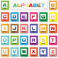 TEYTOY Baby Toy Zoo Series - 26pcs Soft Alphabet Cards, Medium, Multi-color, Polyester with Cloth Bag for Kids 0+ Years