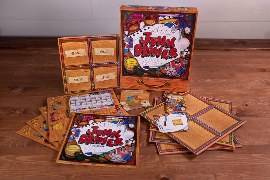 Junk Drawer , Organize Your Drawers With Household Themed Items , Strategy Board Game 1 To 4 Players - 25Th Century Games