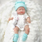 Mire & Mire 7 Inch Full Body Silicone Baby Dolls That Look Real,Not Vinyl Dolls,Real Platinum Doll Bald,Soft Lifelike Newborn -