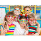 Hxezoc 12 Pcs DIY Building Bricks Glasses Building Blocks Games for Kids Creative Building Block Birthday Party Favors, Carnival