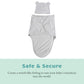 Baby Swaddle  100 cotton Adjustable hook and loop Newborn Blanket Wrap - with Novelty Hat Beanie