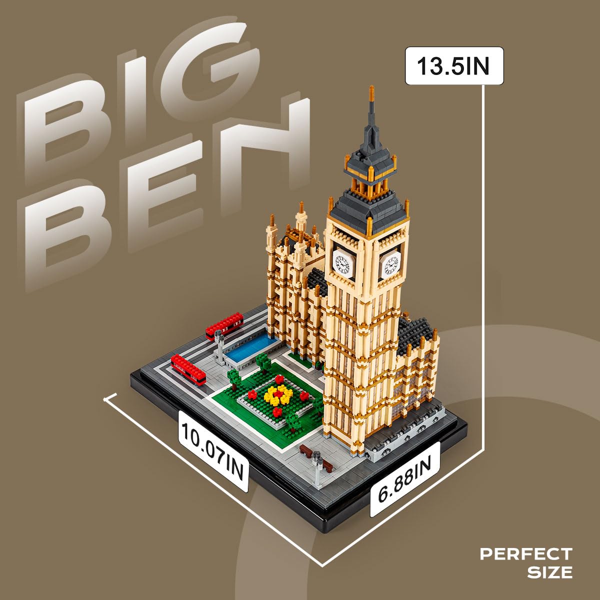 NeoLeo Real Big Ben Micro Building Blocks Set (3900+PCS) - World Famous Architectural Model Toys Gifts for Kid and mature-themed