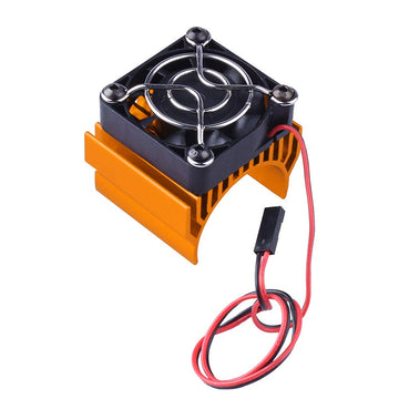 HobbyPark Aluminum Heat Sink with 5V Cooling Fan fit 540 550 3650 Size Brushless Engine Motor Heatsink for 1/10 RC Car Truck Bug