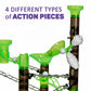 Marble Genius Marble Rails Starter Set, 200 Piece Marble Run For Kids 8+ (30 Marbles, 30 Rail Pieces, 12 Base Pieces & More), Stem, Full-Color Instructions, Great For Kids & Teens
