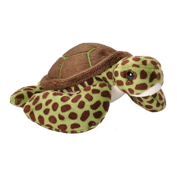 Wild Republic Pocketkins Sea Turtle Stuffed Animal, Five Inches, Gift for Kids, Plush Toy, Fill is Spun Recycled Water Bottles