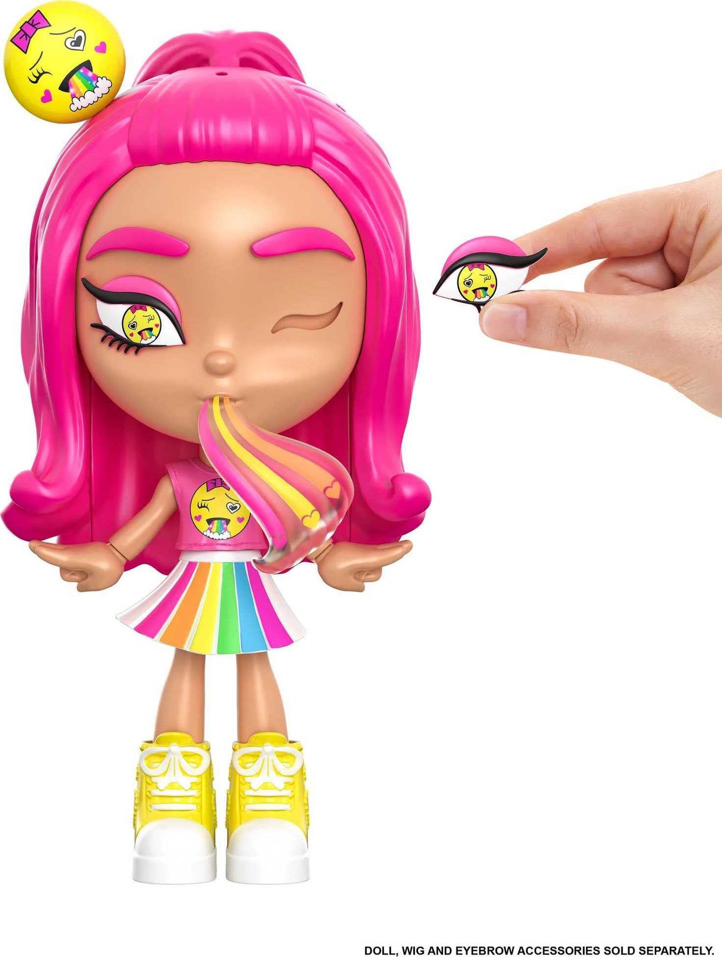 Mattel Lotta Looks Rainbow Mood Pack, GGR25, Plastic, Multi Color, Plug/Play Pieces