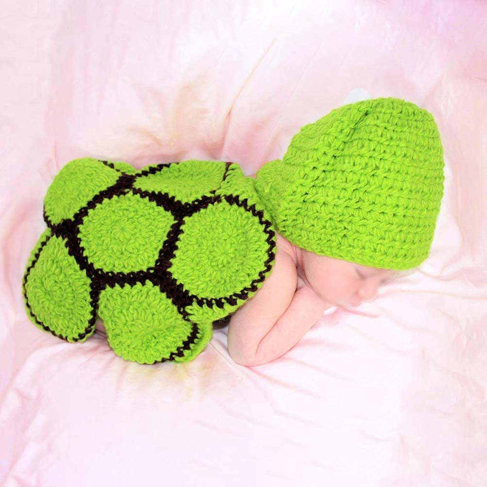 Baby Photo Prop Outfit Clothes Knit Crochet Photography Infant Cute Handmade Costume Hat Cap Unisex Girl Boy Set BlueTop