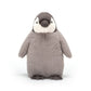 Jellycat Percy Penguin Stuffed Animal, Grey Plush Toy, Medium 9.5 inches - Perfect Classic Gift for Kids