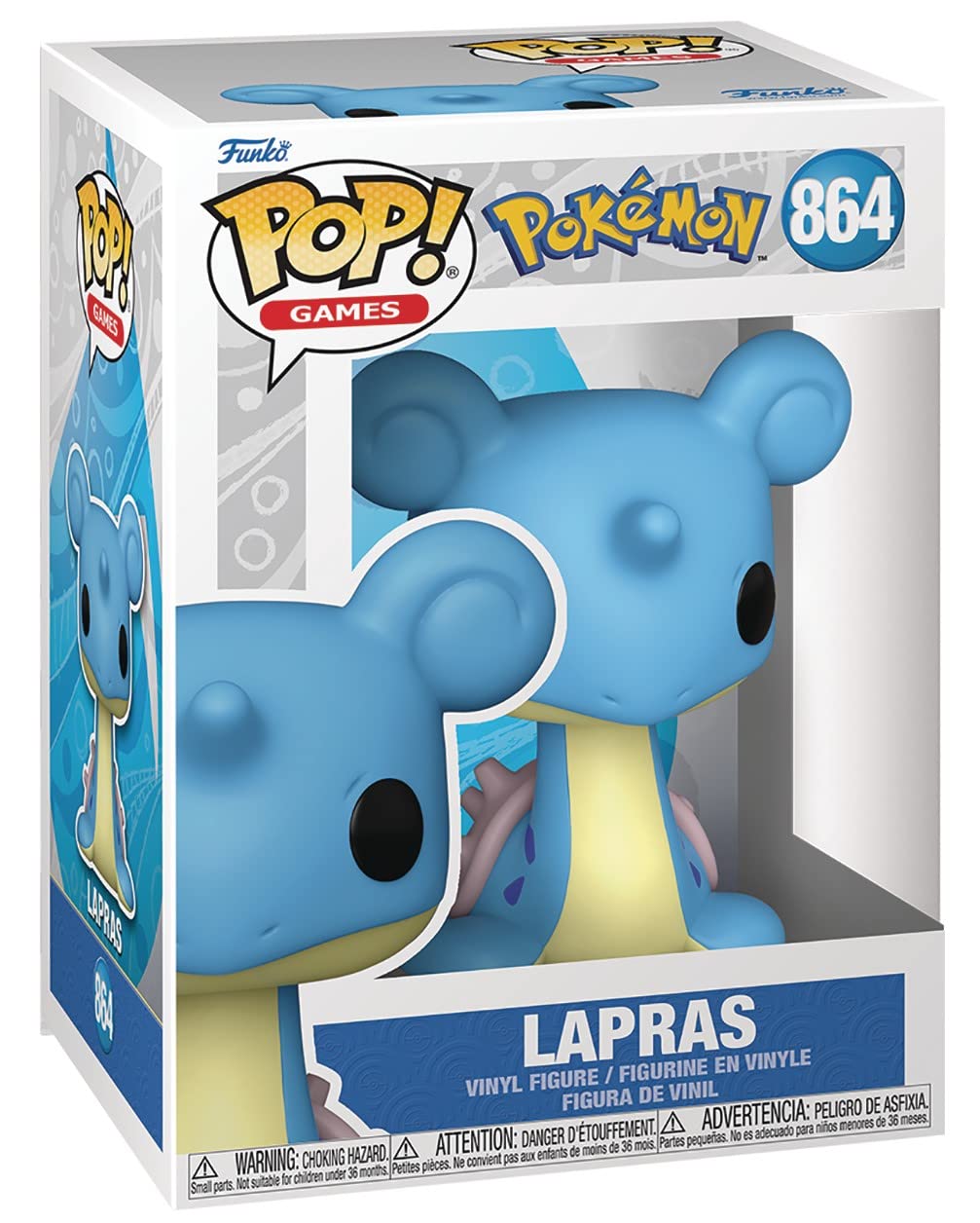 Pokemon - Lapras Pop! Vinyl Figure (Bundled With Compatible Pop Box Protector Case), Multicolor, 3.75 Inches