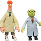 Diamond Select Toys The Muppets Best Of Series 2: Bunsen Honeydew & Beaker Action Figure Two-Pack, Multicolor