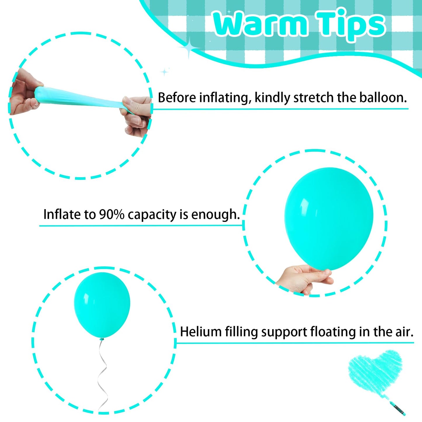 Tropical Party Balloons, 60 Pcs Hawaii Balloons, 12 Inch Hot Pink Teal Blue Latex Balloons Pearl Rose Gold Confetti Balloons For