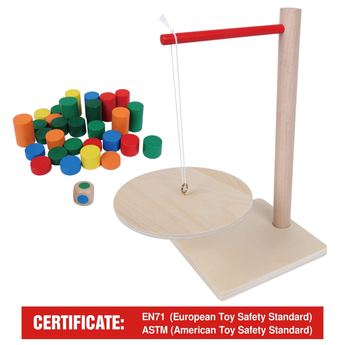 Gothink Wooden Balancing Pendulum Game, 42Pcs Montessori Balancing Toys For Kids And Adults, Interactive Educational Toy For Children'S Gift, Perfect For Parties & Travel