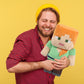 Weddye Pixel-Style Plush Toy - 8" Alex Character, Cotton Material, Video Game-Inspired Collectible for Kids & Fans
