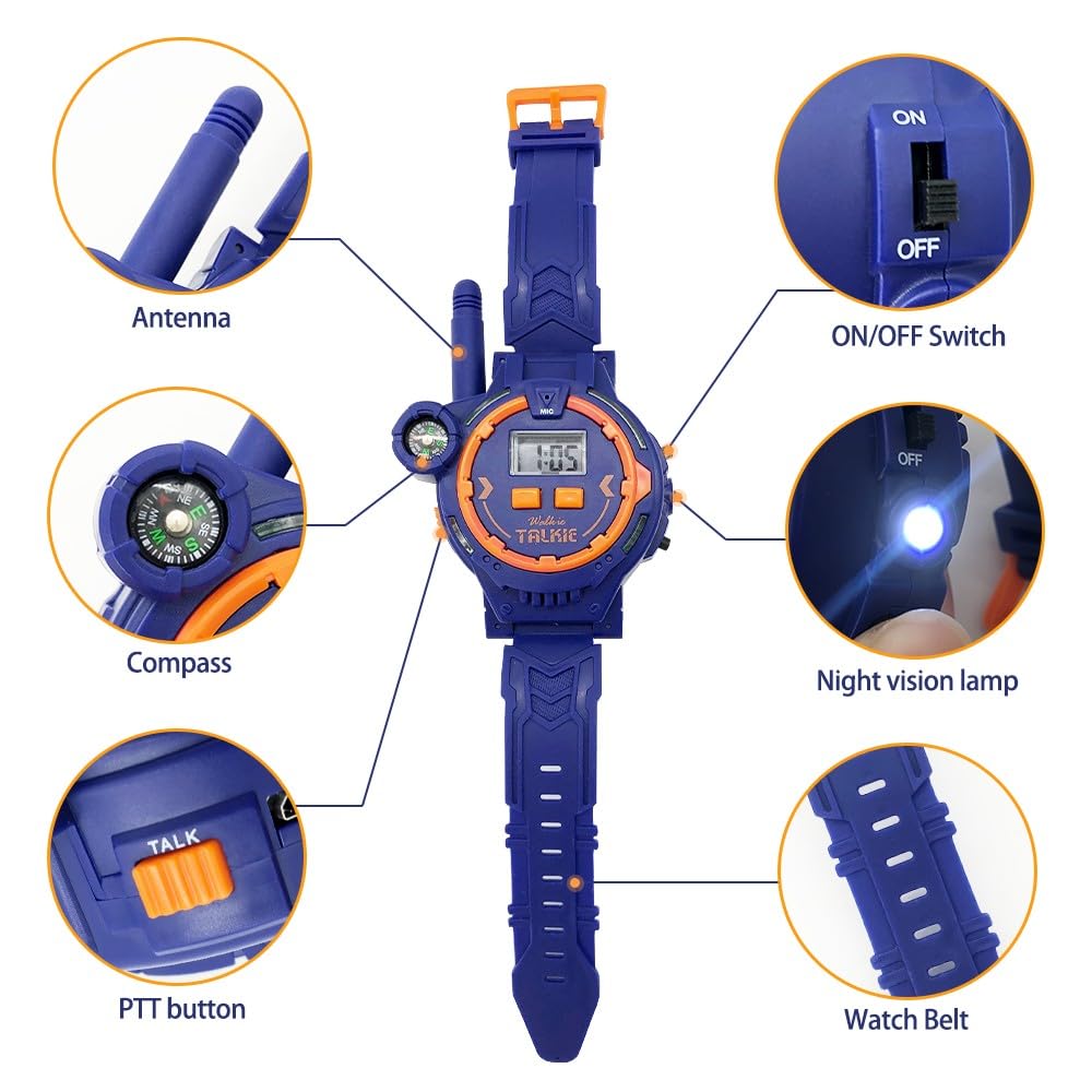 Rechargeable Walkie Talkie For Kids Two-Way Radio Walky Talky With Flashlight Children Outdoor Game Interphone Toy Game And Gift