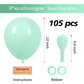 Voircoloria 105Pcs Mint Green Balloons 12Inch Party Latex Balloons For Boys Girls Birthday Baby Shower Gender Reveal Wedding Sun