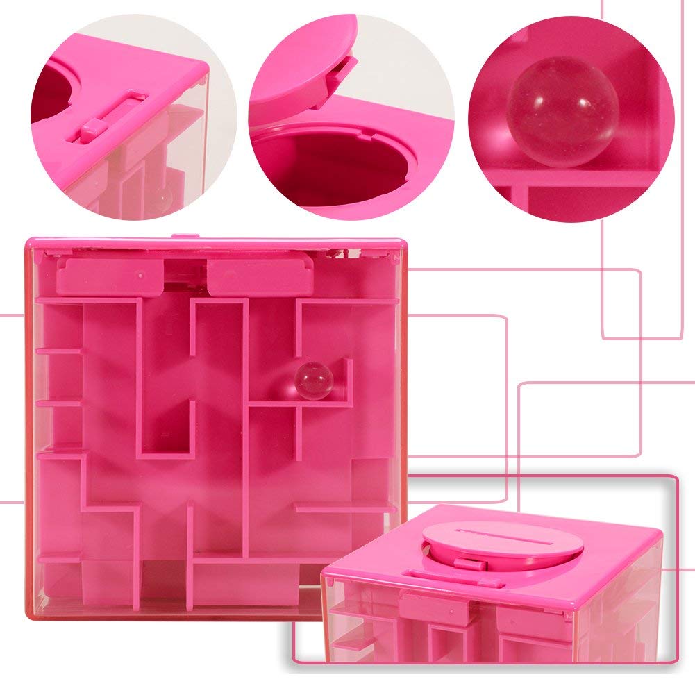Thinkmax Money Maze Puzzle Box For Kids And Adults, Perfect Money Holder Maze Puzzle Gift Box (3 Pack)