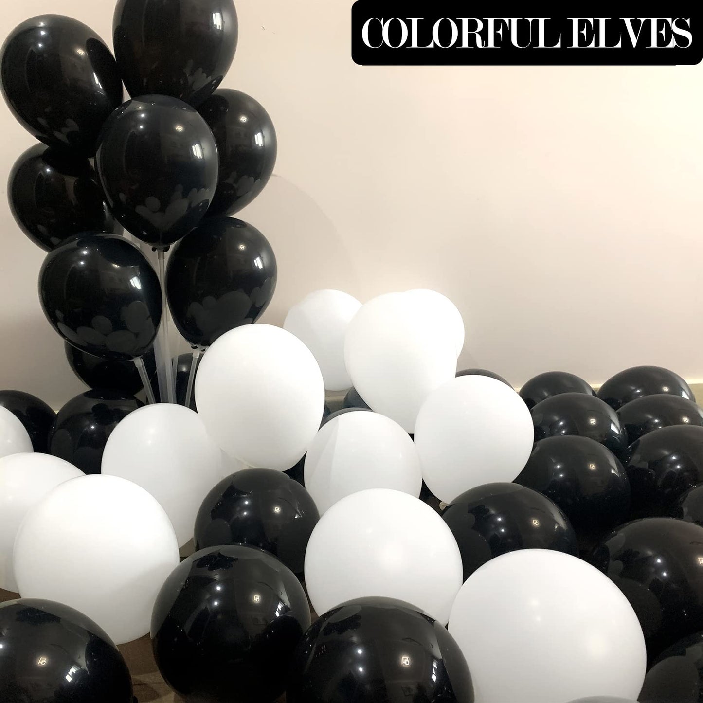 Colorful Elves 100Pcs Small White Balloons 5 Inch Mini White Latex Helium Balloon For Wedding Party Decorations