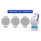 Botabee Water Volleyball - 8.4" Classic White PVC Ball for Dunnrite, Intex, Swimways Sets