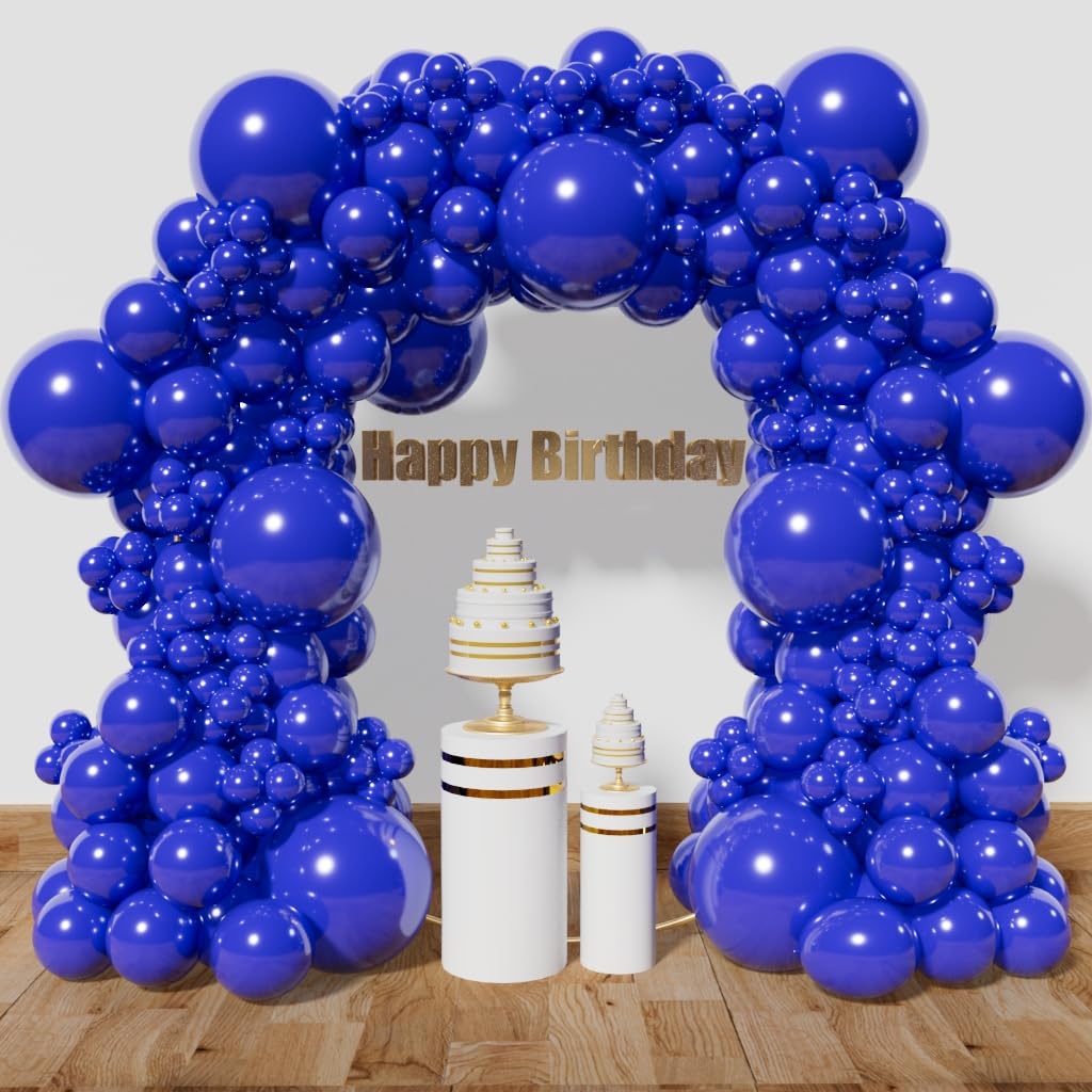 Kawkalsh Blue Balloon Arch Kit 111Pcs 18 12 5 Inch Latex Party Balloons Garland For Birthday Baby Shower Wedding Engagement Anni