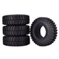 Wonfast 4Pcs Rc Crawler 105Mm Rubber Tires 1.9 Inch Wheels Tyres Set For 1:10 Rc Rock Crawler Car For Axial Scx10 D90 Rc4Wd Tf2