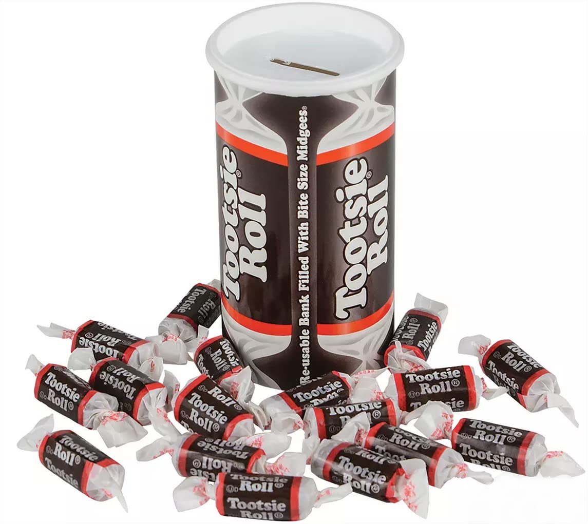 Tootsie Roll Bank, 4Oz (Pack Of 2)