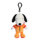 Aurora Timeless Peanuts Astronaut Snoopy Clip-On Stuffed Animal - Classic Characters - Lasting Memories - Orange 5 Inches