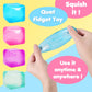 3Pack Stress Cube Squishy Stress Balls For Adults Kids Sensory Fidget Toy For Your Best Mellow And Chill -Ice Cubes-Square Shape