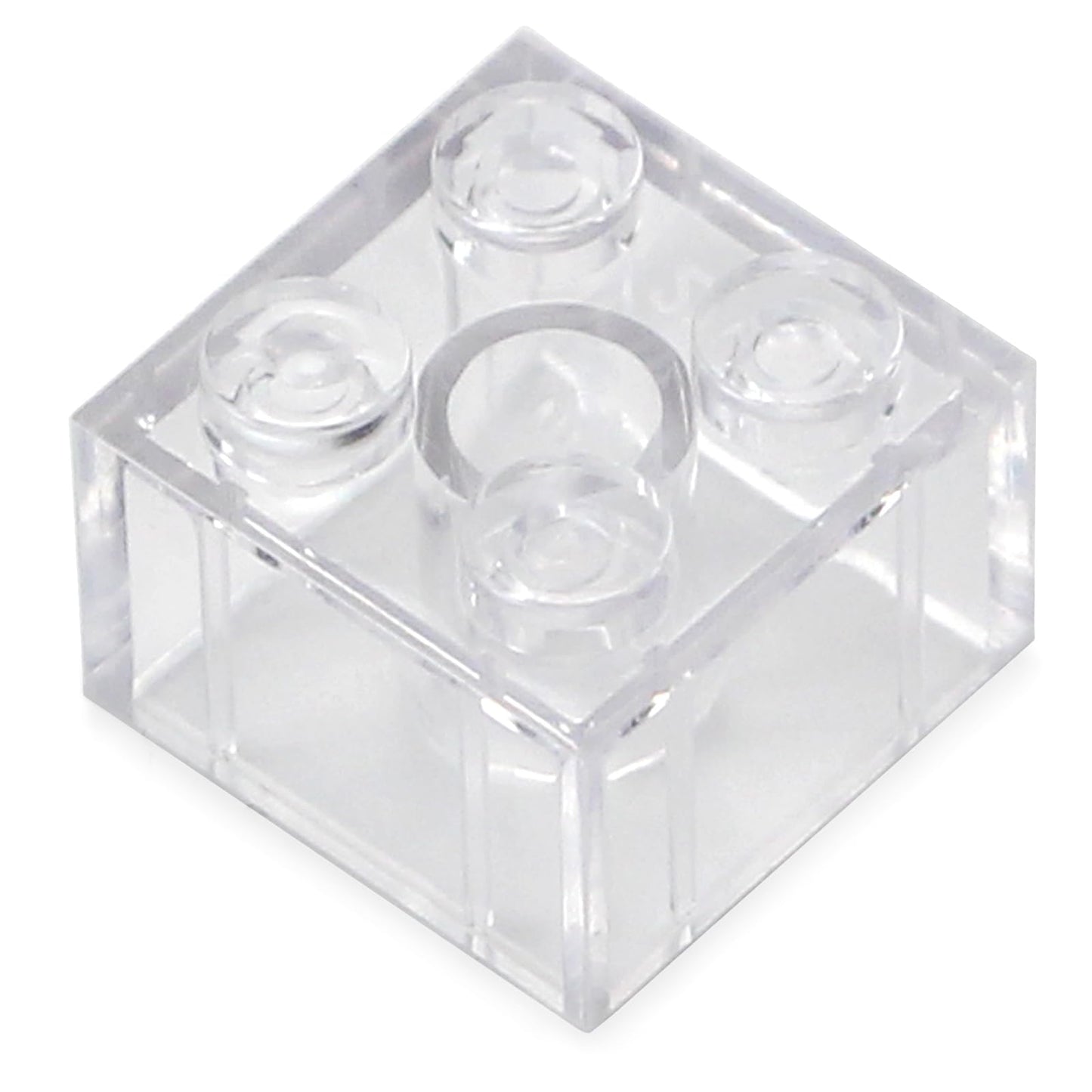 Feleph Clear 2x2 Bricks Set - 400 Pieces Classic Building Blocks Compatible with Major Brands, Ideal for Creative Play
