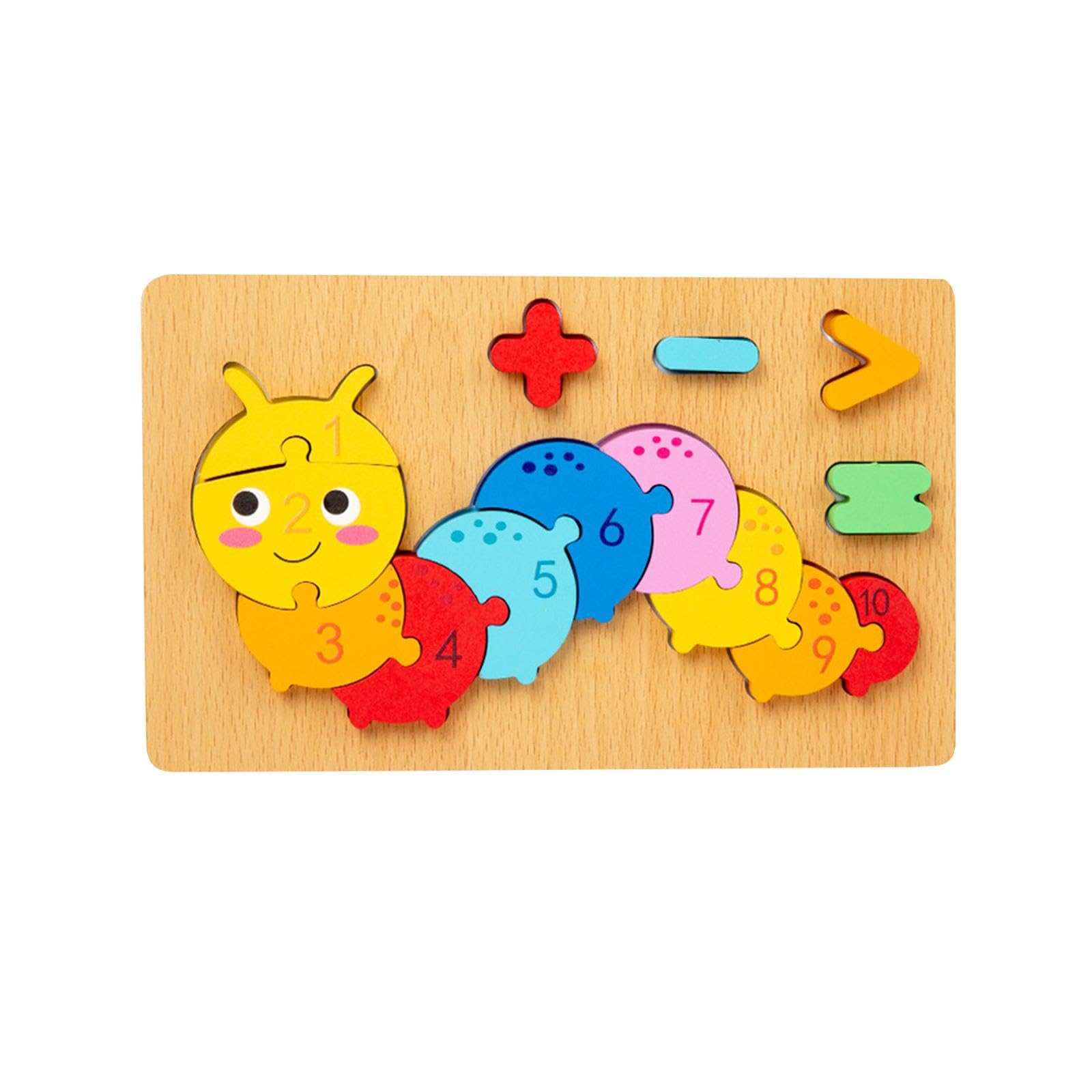 Atorse Number Puzzle Montessori Toys For 3 Year Old For Preschool Fine Motor Skills Caterpillar