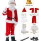 Exlita Children'S Santa Claus Suit 8Pc. Boys Child Velvet Christmas Costume For Kids Halloween Christmas Cosplay Fancy Party, Red