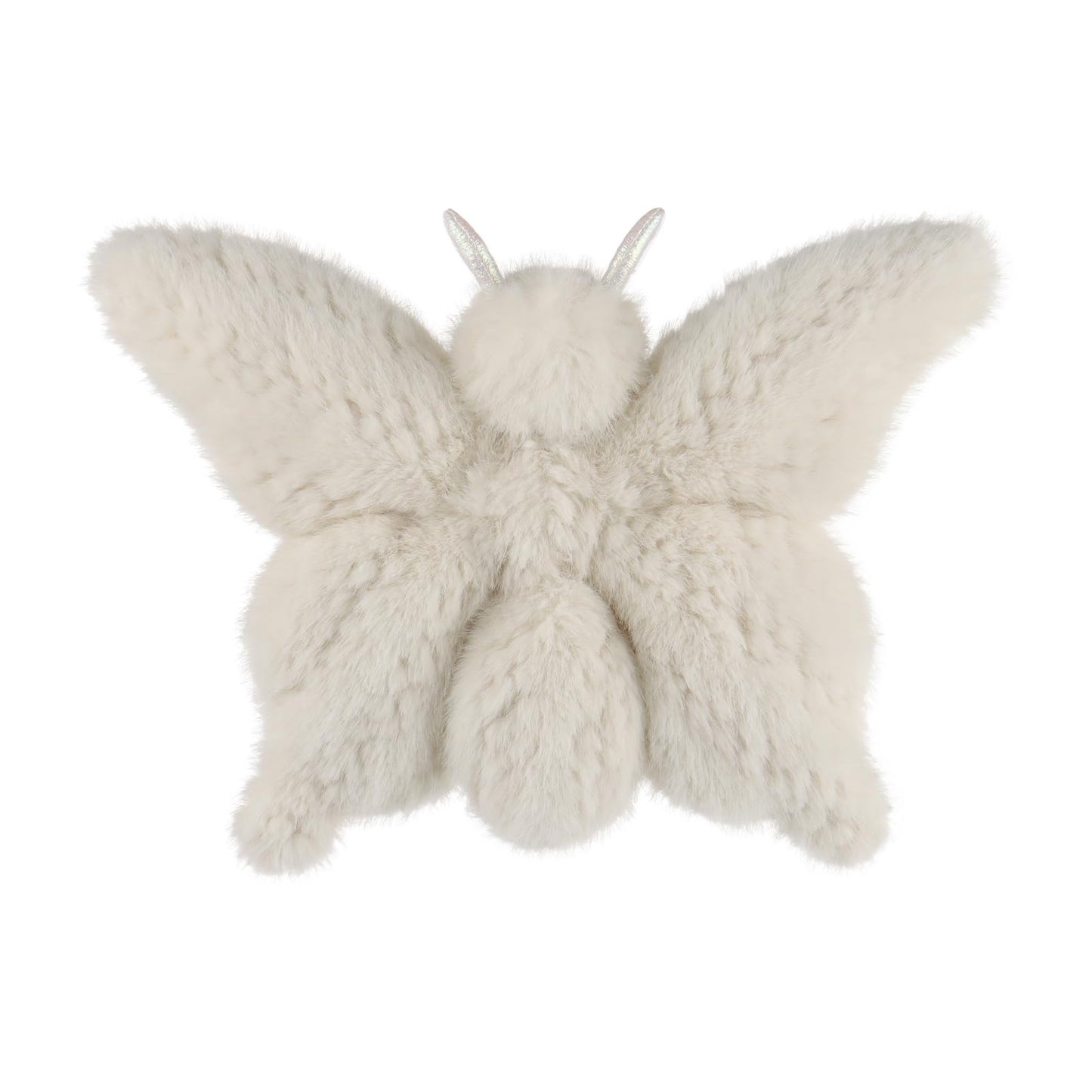 Apricot Lamb Butterfly Plush Stuffed Animals For Kids, Soft Cute Plushies Toys For Baby Girl And Boy, Fluffy Butterfly White 9.5