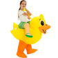 One Casa Blow Up Party Costume,Inflatable Costumes For Kids,Ride On Duck Costume,Halloween Costumes For Girls/Boys (4-6Yrs)