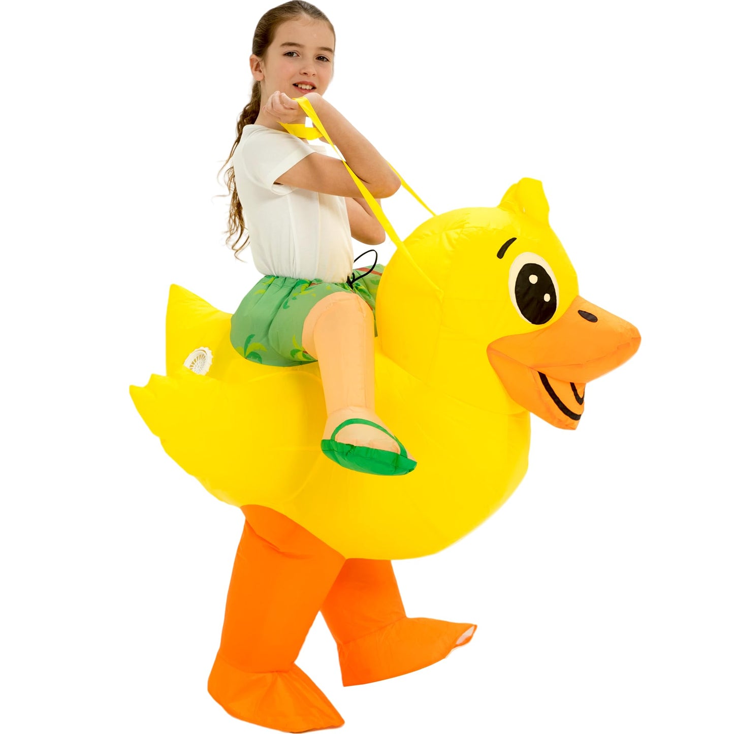 One Casa Blow Up Party Costume,Inflatable Costumes For Kids,Ride On Duck Costume,Halloween Costumes For Girls/Boys (4-6Yrs)