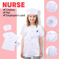 Vicenpal 4 Sets 12 Pcs Pretend Play Kids Costumes Set Christmas Gifts Role Play Costume Dress Costume For Kids Boys Girls (Firem