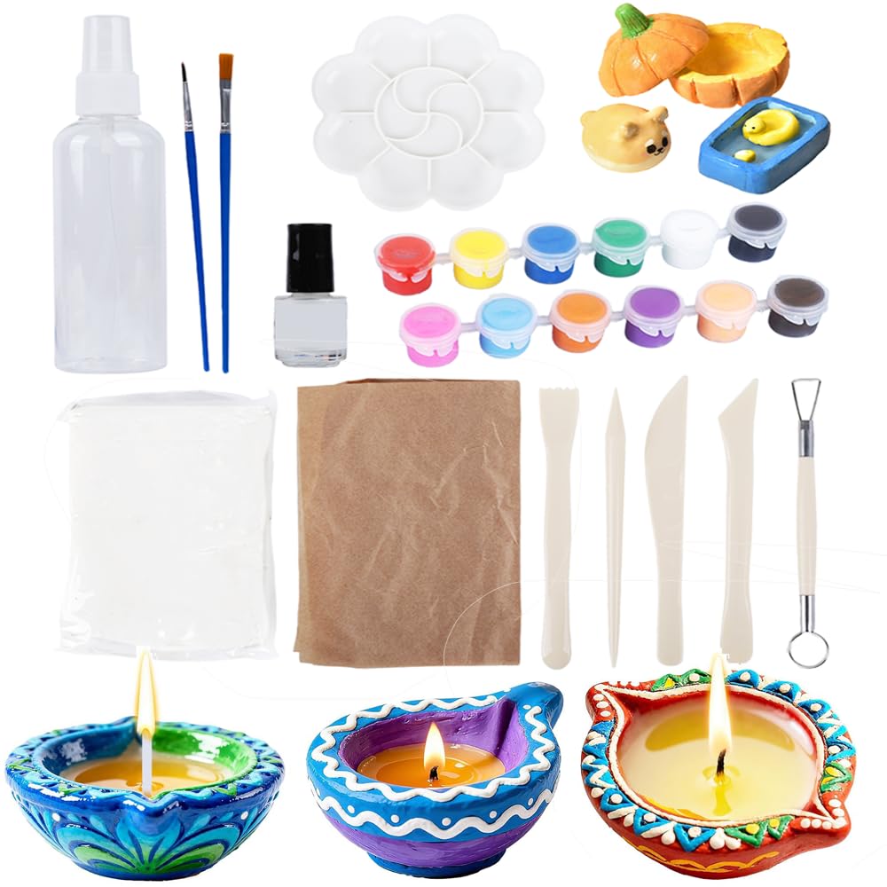 Patpat Squishy Making Kit  Diy Clay Mould Set, TaBa Squishy Clay Diy Kit For Kids Stress Relief Clay Fidget Toy Silicone Mould
