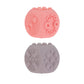 Nuby Silicone Block Poppers - (2-Pack) Interactive Baby Block Toy For Babies 10+ Months - Pink And Purple