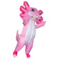 Stegosaurus Inflatable Axolotl Costume for Kids Halloween Kid Blow Up Costume Deluxe Pink Costumes for Girls Boys Cosplay Party