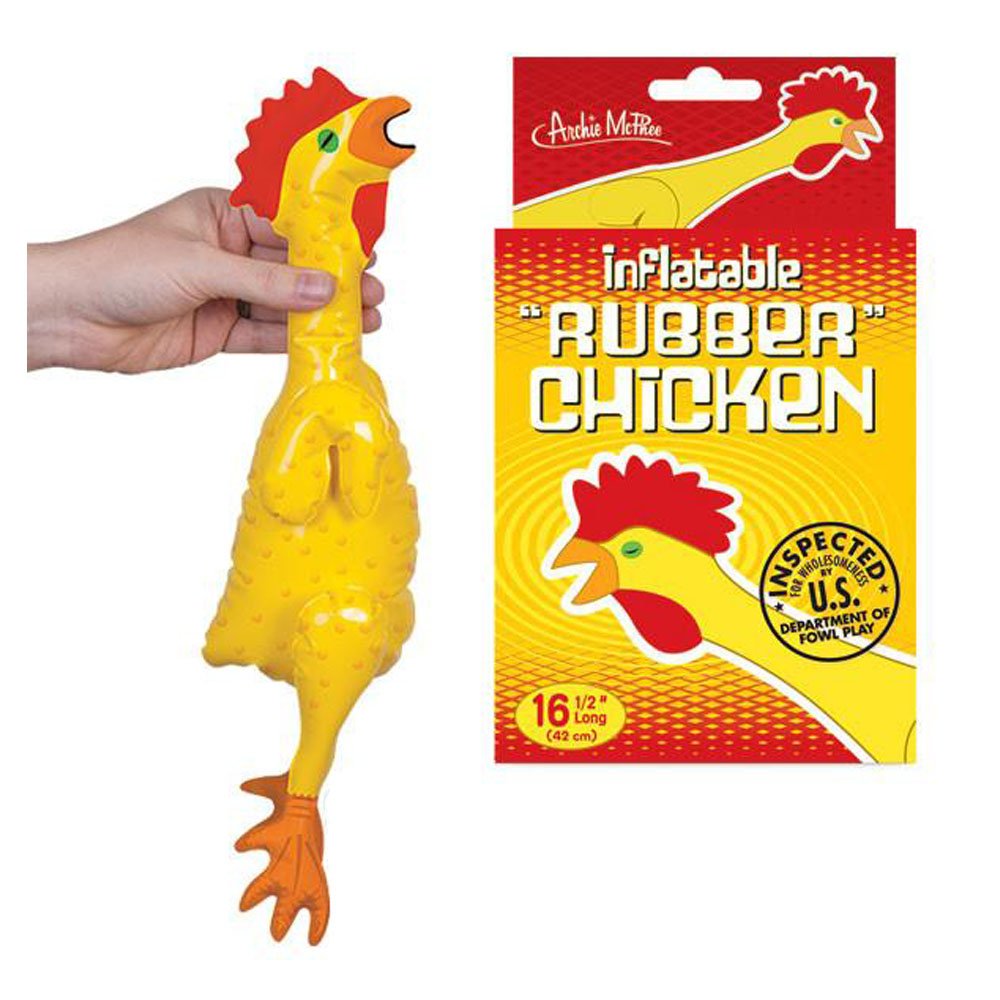 Mcphee Accoutrements Emergency Inflatable Rubber Chicken (16 1/2')