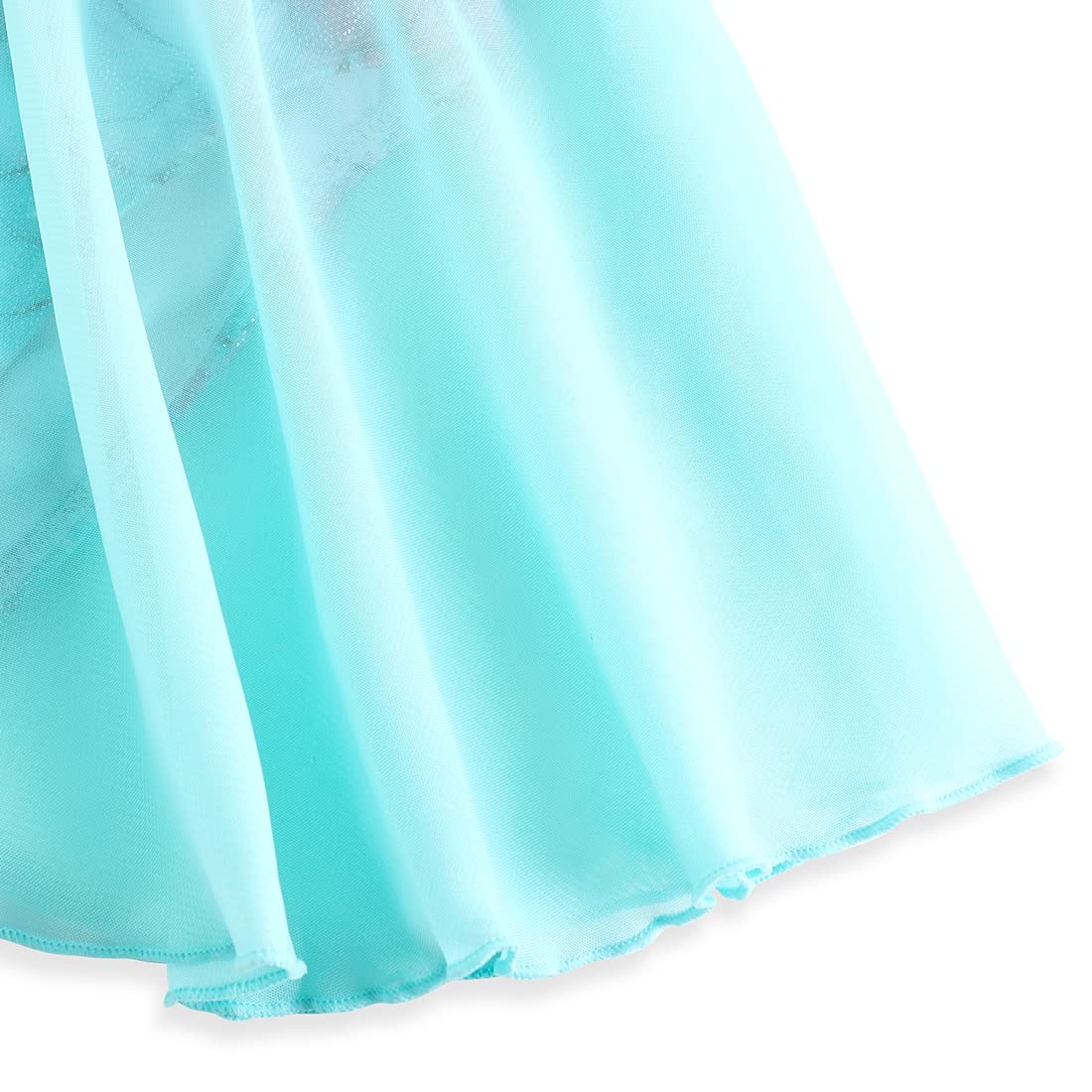 Eqsjiu Ballet Dance Dresses For Girls Kids Size 9-10 Years Old Mermaid Green Sparkle Child Dress