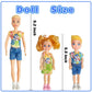 Chioldilly Interactive Family Toy Fun Action Figures Set, Imaginative Educational Family Doll Play, For Kids 3+(Editions F)