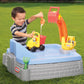 Little Tikes Big Digger Sandbox - Plastic, 28.5''L x 51''W x 25''H, White, Model 624520M