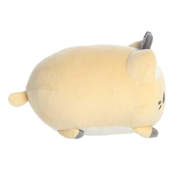 Aurora Festive Tasty Peach Cream Reindeer Meowchi Stuffed Animal - Bright & Colorful Design - Showpiece Plush - Brown 7 Inches