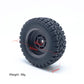 KingVal Replacement 2PC Tire Wheel RC Spare Parts Compatible with JJRC Q117-C RC Car