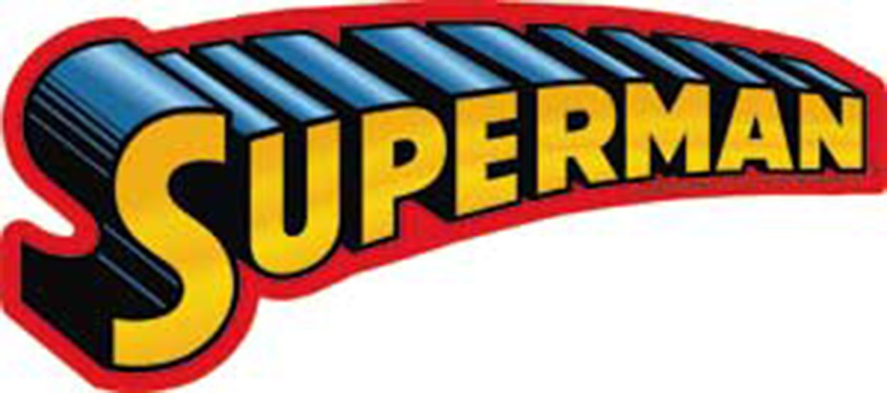 C&D Visionary Licenses Products DC Comics Superman Text Logo Sticker