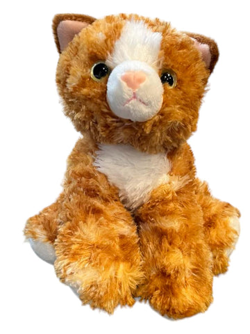 Jolitee Kitten Cat Collection Small Plush Stuffed Animal 8 Inch (Orange)